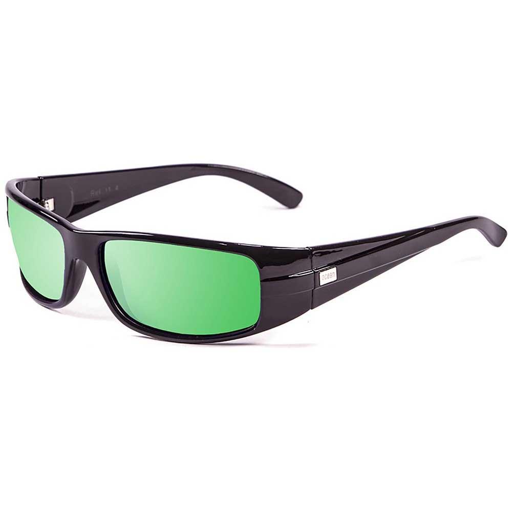 Купить Ocean sunglasses 11.3 поляризованные солнцезащитные очки Zodiac Shiny Black Green Revo/CAT3 7ft.ru в интернет магазине Семь Футов
