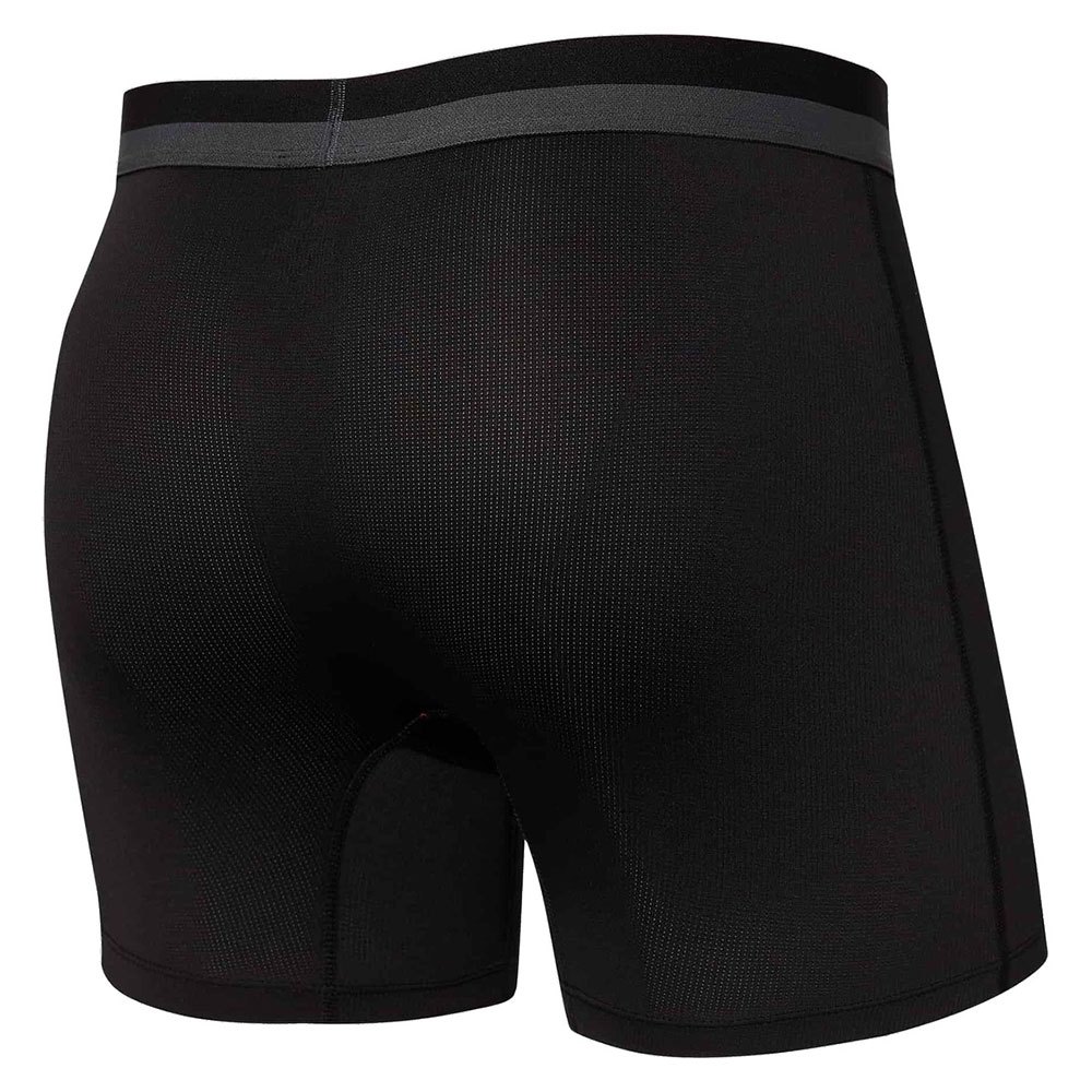 Купить SAXX Underwear SXBB12F.BLK.S Боксёр Sport Mesh Fly Черный  Black S 7ft.ru в интернет магазине Семь Футов