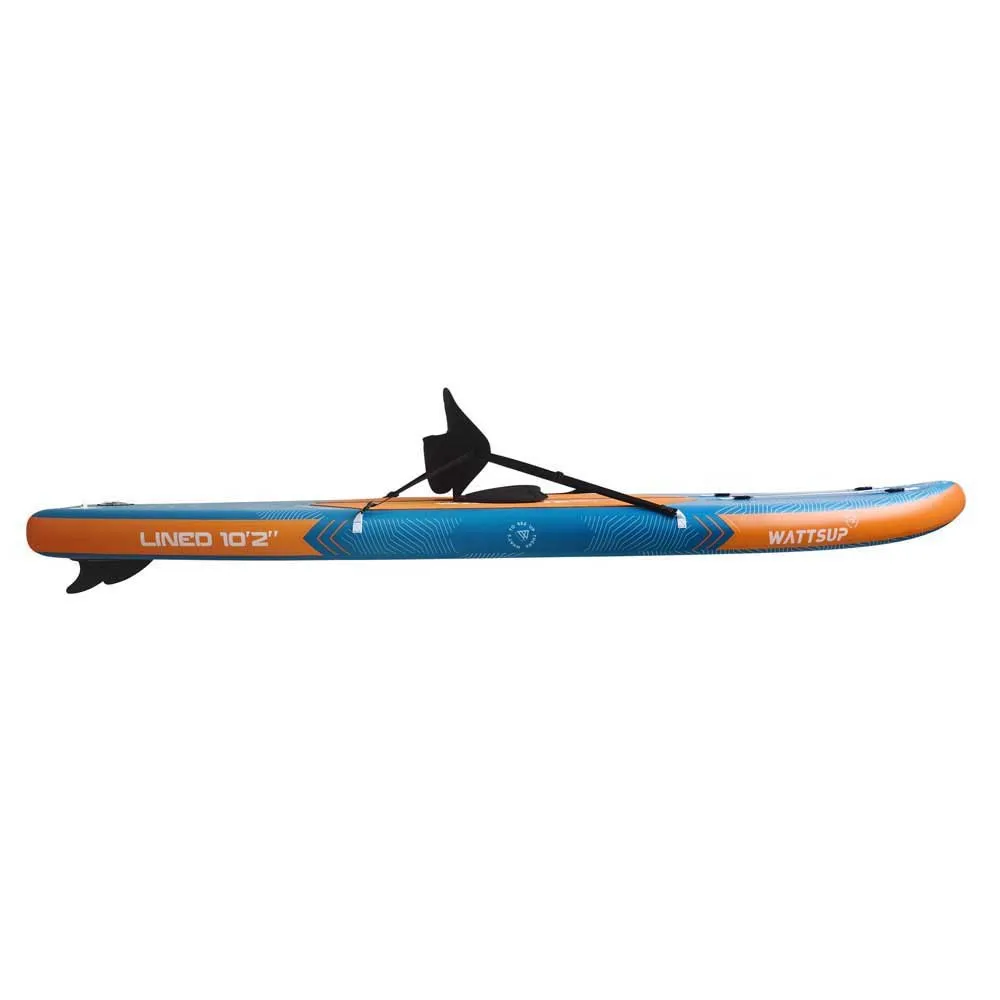Купить Wattsup pb-wlined102 Надувной комплект для падлбординга Lined 10´2´´ Bue / Orange 93x34x24 310 cm 7ft.ru в интернет магазине Семь Футов