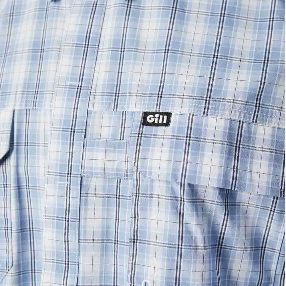 Купить Gill 1113-BLU40-S Рубашка с длинным рукавом Overton Голубой Blue Chjeck S 7ft.ru в интернет магазине Семь Футов