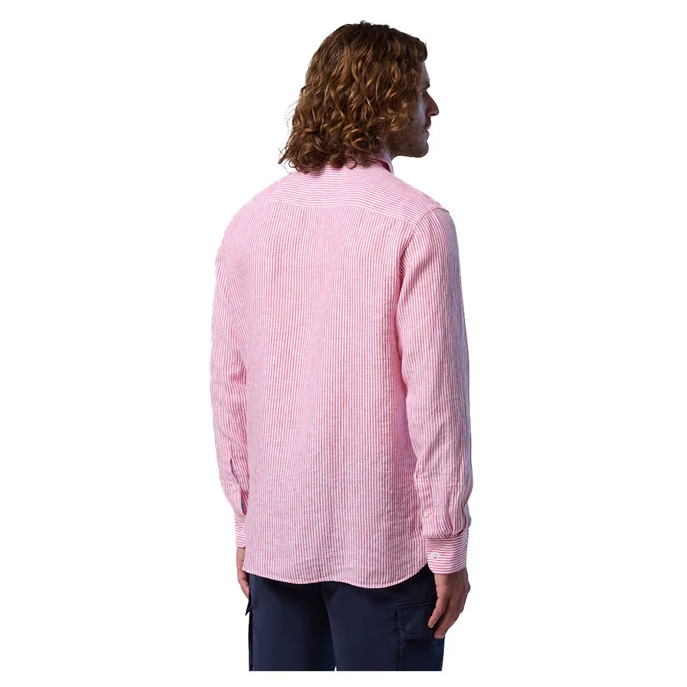 Купить North sails 664397-C004-S Рубашка с длинным рукавом 664397 Розовый White / Red S 7ft.ru в интернет магазине Семь Футов
