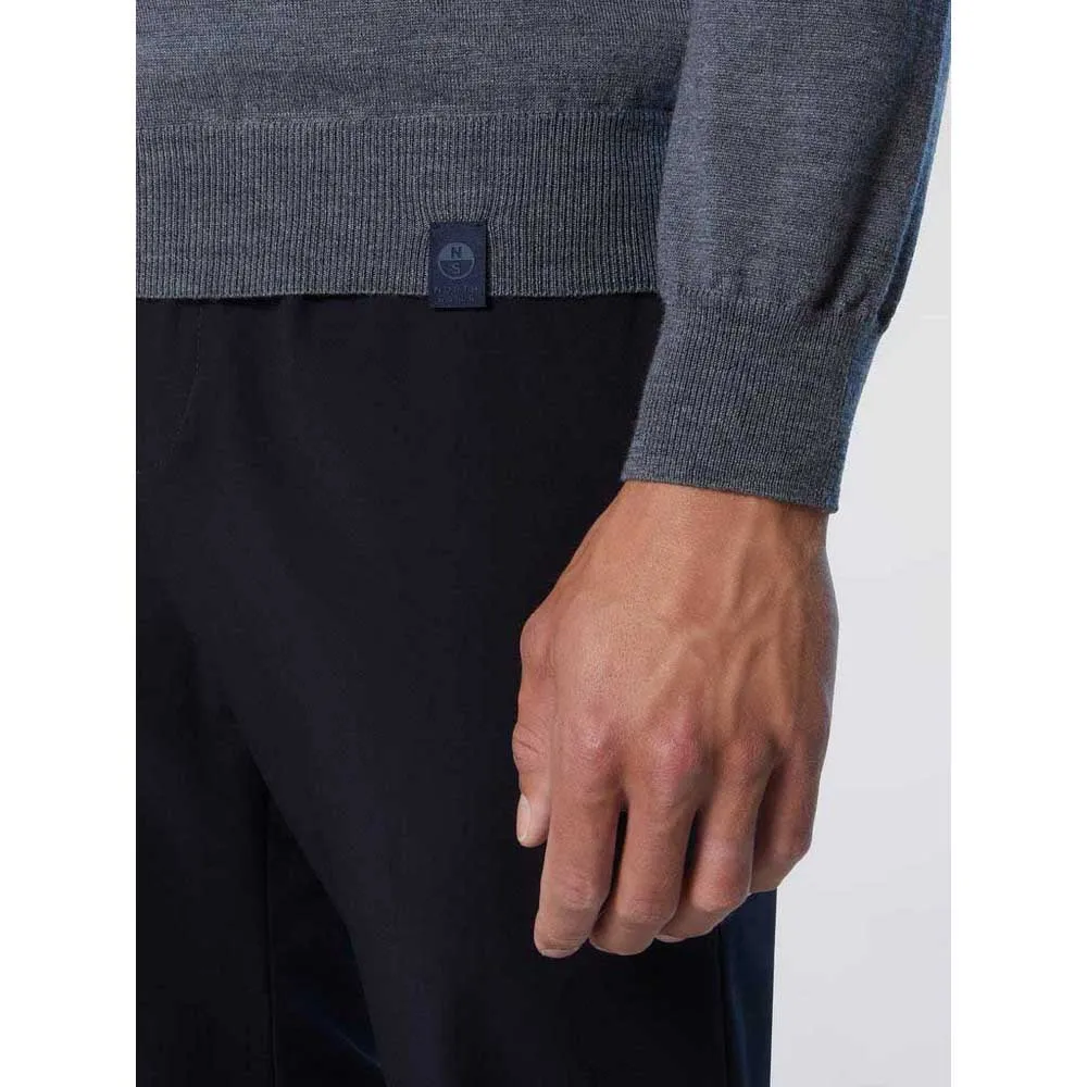 Купить North sails 699157-0928-l Свитер с высоким воротом 12GG Medium Grey Melange 35x25x15 7ft.ru в интернет магазине Семь Футов