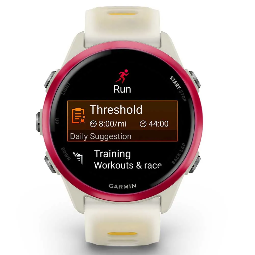 Купить Garmin 010-02970-02 Reloj Forerunner 570 42 mm Розовый  Raspberry Aluminum / Translucent Bone / Mango 7ft.ru в интернет магазине Семь Футов