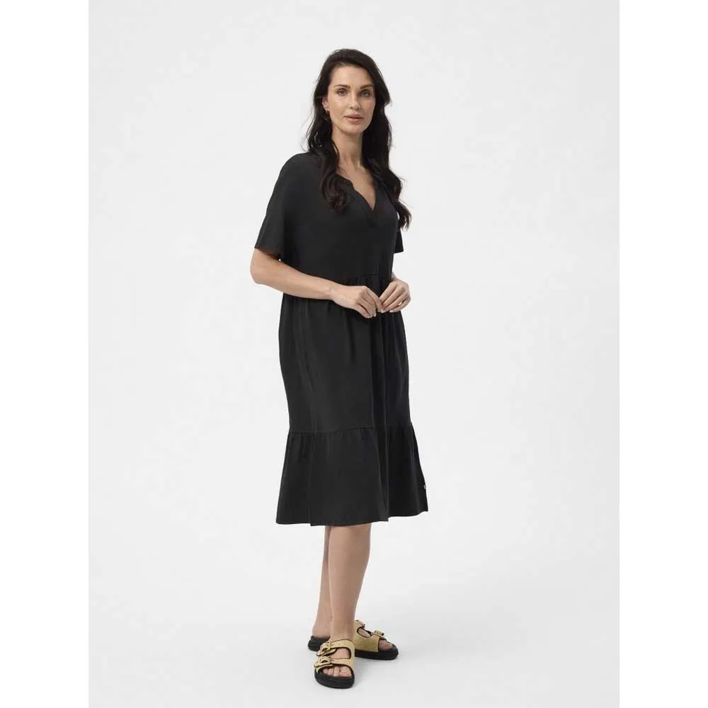 Купить Redgreen 170922509-99-xs Миди-платье с короткими рукавами Darlene Black 35x20x10 7ft.ru в интернет магазине Семь Футов