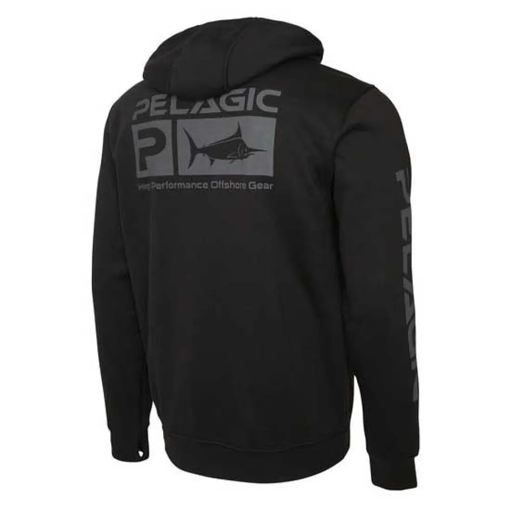 Купить Pelagic 1061253002-blk-xl Толстовка с капюшоном Osborn Fleece Tonal Deluxe Black 40x30x12 7ft.ru в интернет магазине Семь Футов
