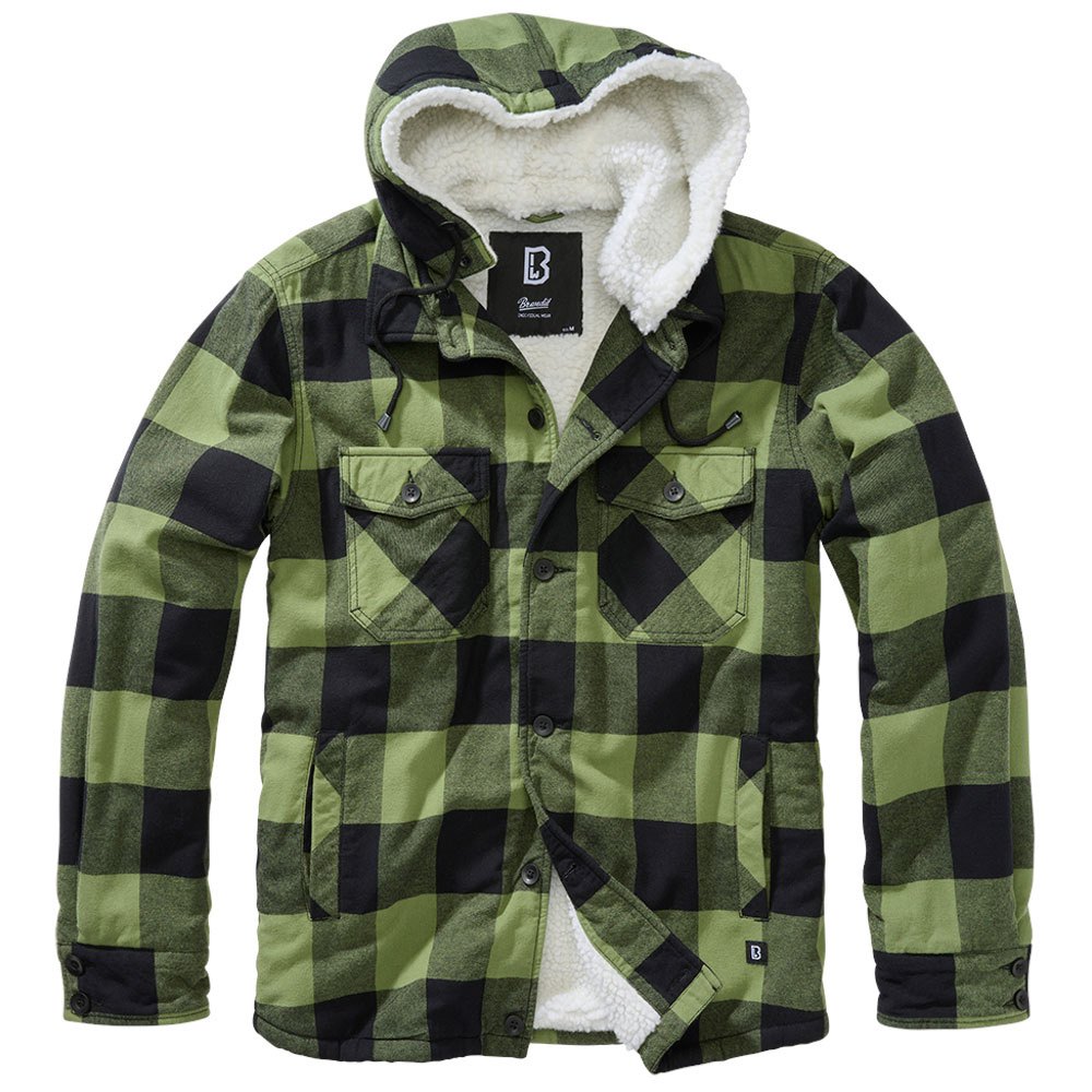 Купить Brandit 3172-184-XXL Куртка Lumberjack Зеленый  Black / Olive 2XL 7ft.ru в интернет магазине Семь Футов