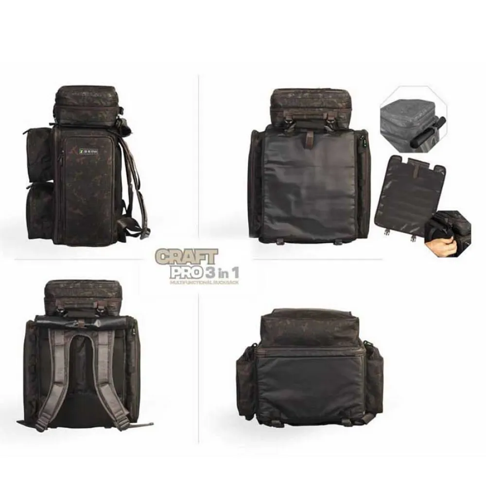 Купить Zfish zf-7814 Рюкзак Craft Pro 3in1 65L Black / Camo 60x52x12 7ft.ru в интернет магазине Семь Футов