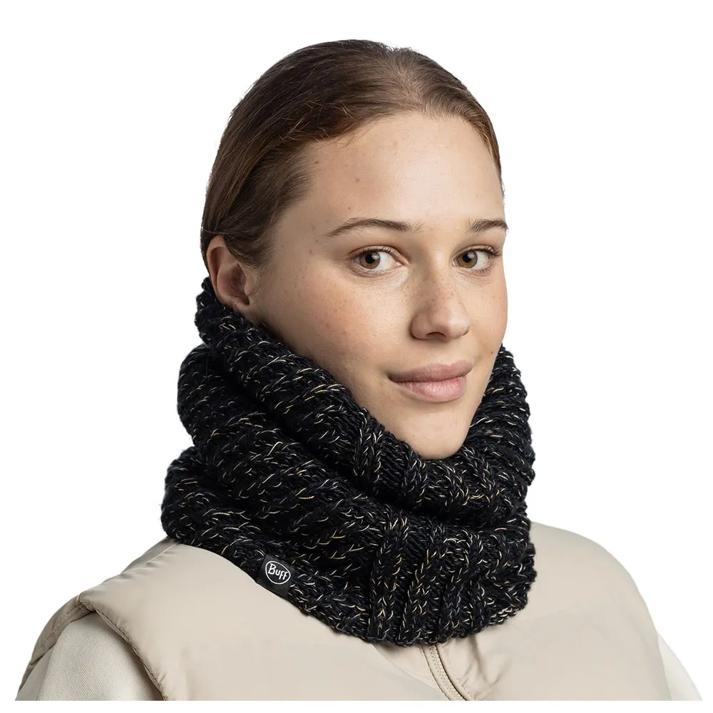 Купить Buff ® 136685.999.10.00 Шарф-хомут Knitted & Fleece Akna Black 15x10x5 7ft.ru в интернет магазине Семь Футов