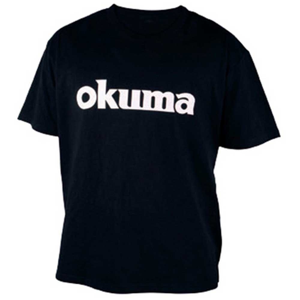 Купить Okuma PA01T033B3L Футболка с коротким рукавом Logo Черный Black / Blue 3XL 7ft.ru в интернет магазине Семь Футов
