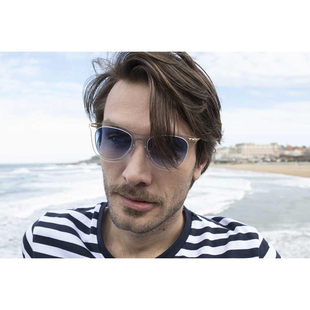 Купить Ocean sunglasses 23.16 поляризованные солнцезащитные очки Genova Transparent Gradient Blue Transparent White / Metal Gold Temple/CAT2 7ft.ru в интернет магазине Семь Футов