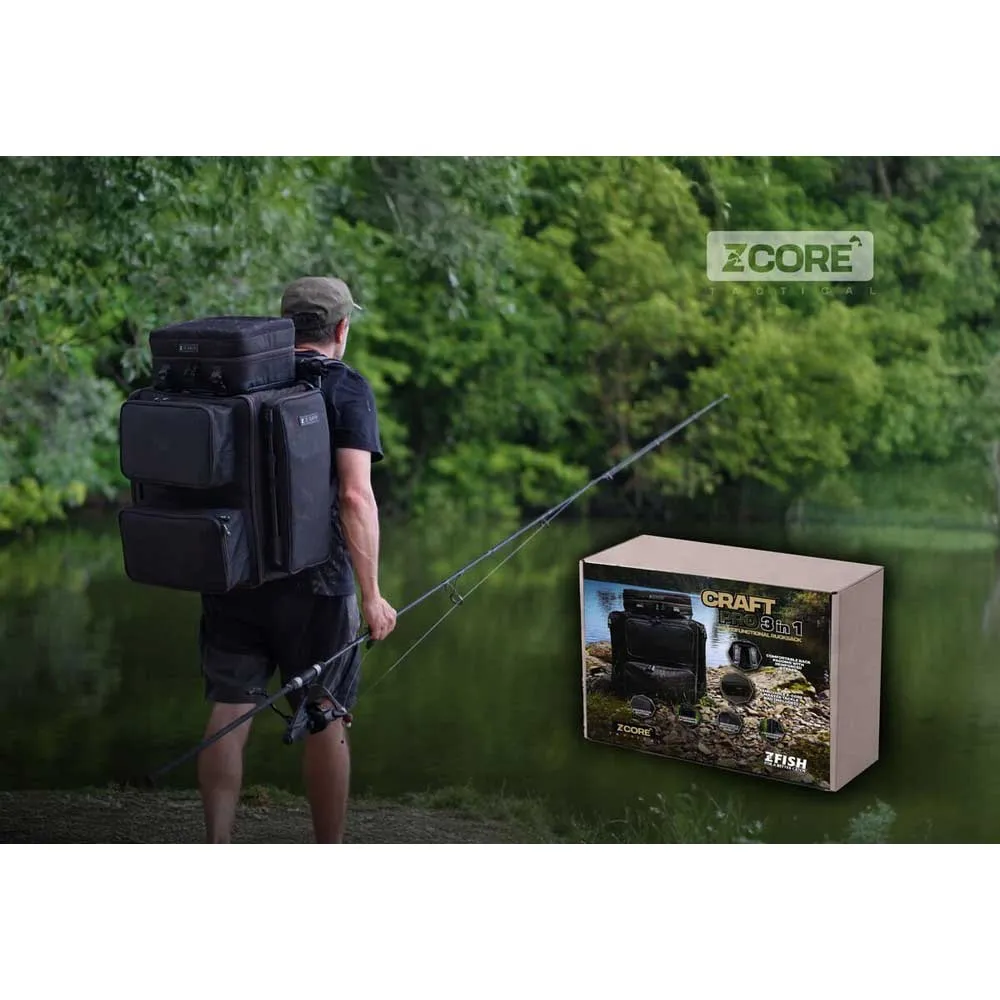 Купить Zfish zf-7814 Рюкзак Craft Pro 3in1 65L Black / Camo 60x52x12 7ft.ru в интернет магазине Семь Футов