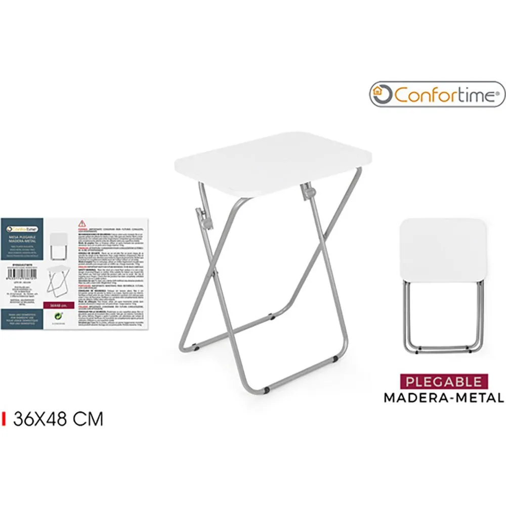 Купить Confortime 387777 стол 36x48 cm Folding Wood Белая  White 7ft.ru в интернет магазине Семь Футов