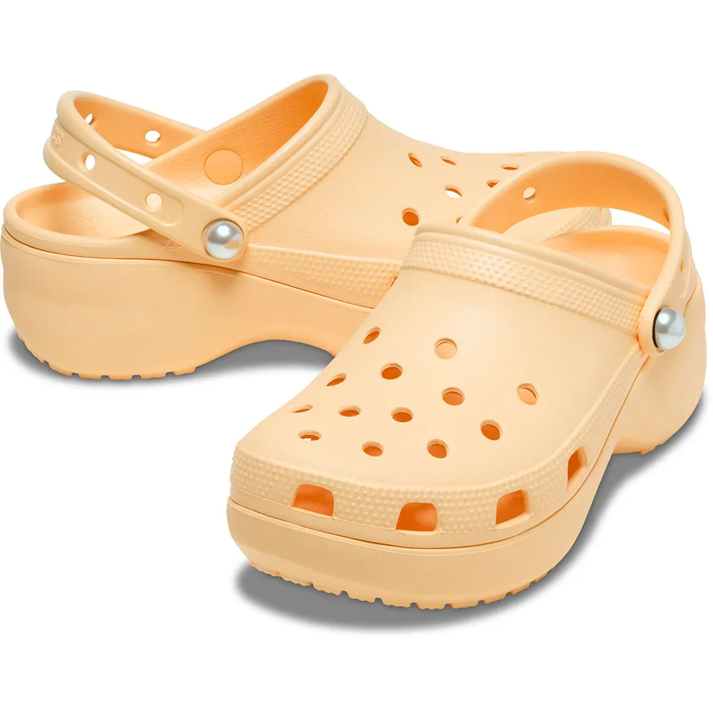Купить Crocs 211231-78z-w7 Деревянные башмаки Classic Platform Pearl Golden Hour 35x25x15 EU 37 7ft.ru в интернет магазине Семь Футов