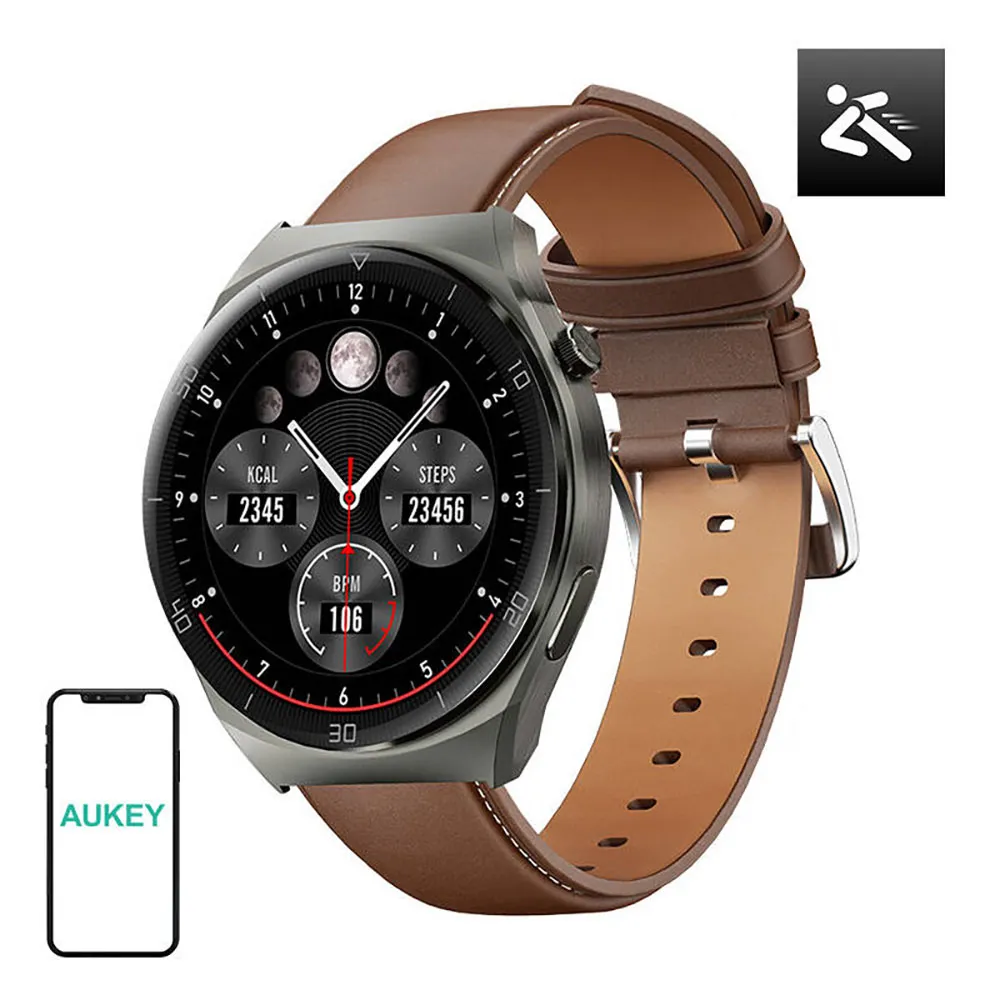 Купить Aukey 57945 Смарт-часы 2 ultra SW-2U Коричневый Brown 7ft.ru в интернет магазине Семь Футов