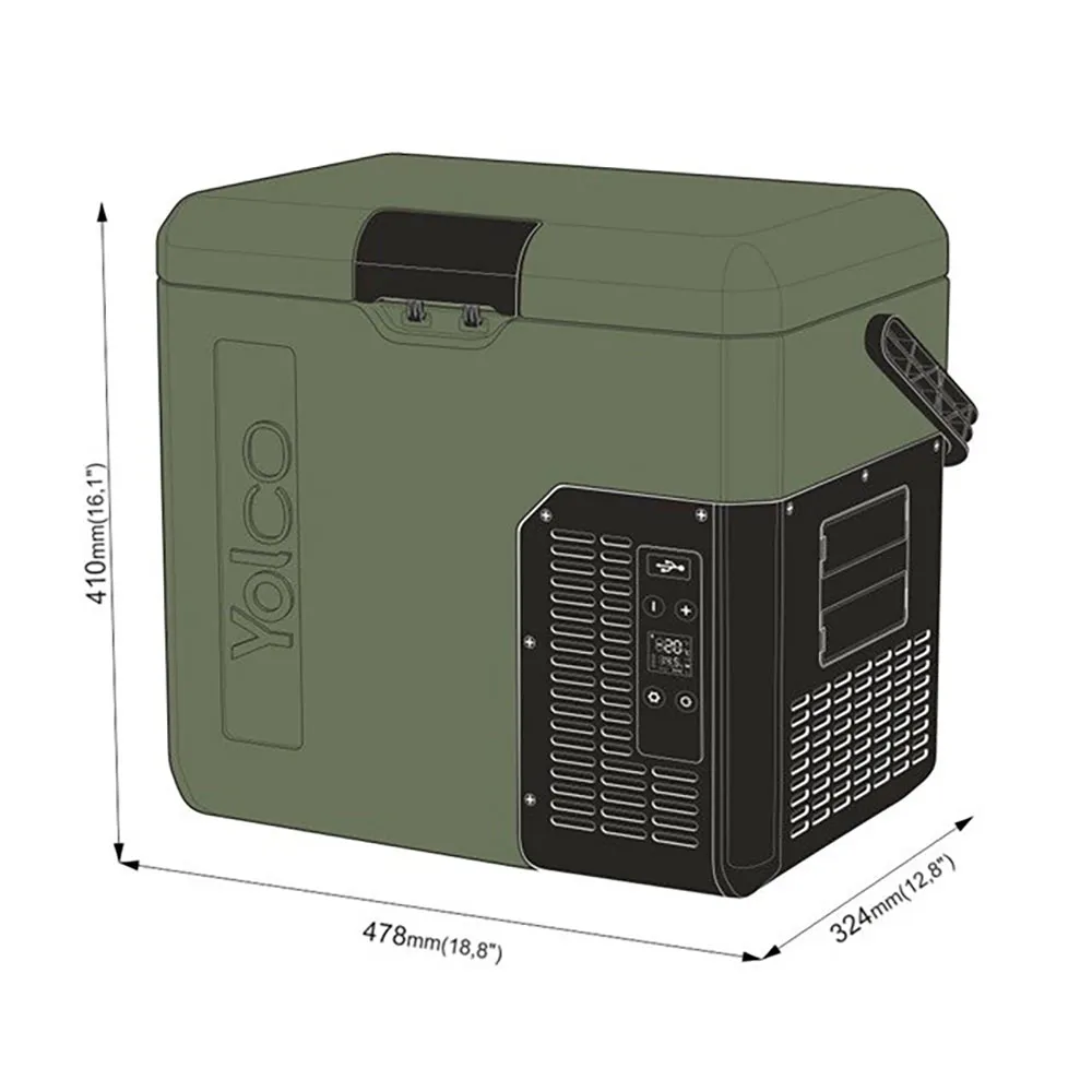 Купить Yolco ET18 GREEN портативный холодильник ET18 Зеленый Green 7ft.ru в интернет магазине Семь Футов