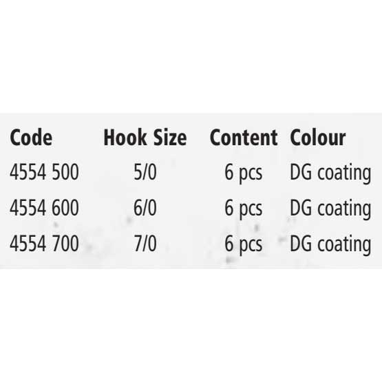 Купить Black cat 4554600 Power Rig Крюк Серый  DG coating 6/0  7ft.ru в интернет магазине Семь Футов