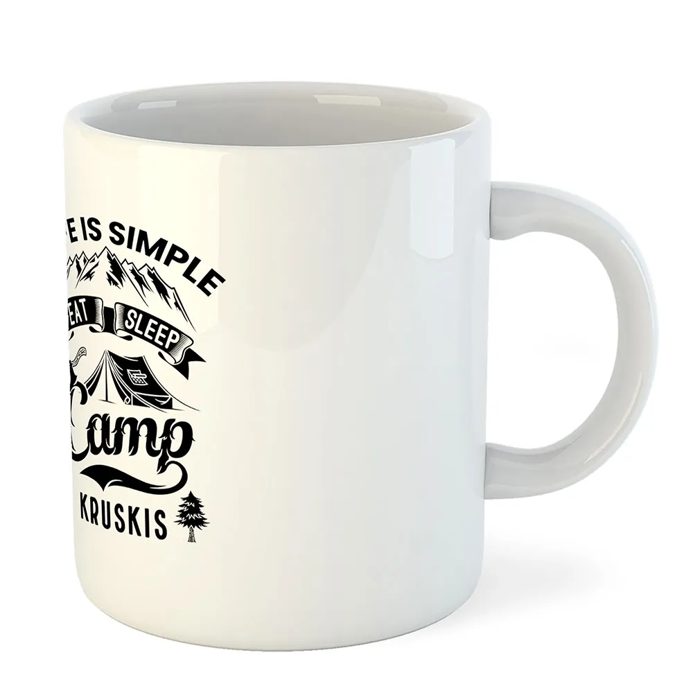 Купить Kruskis 42611C394 Кружка Life Is Simple 325ml  White 7ft.ru в интернет магазине Семь Футов