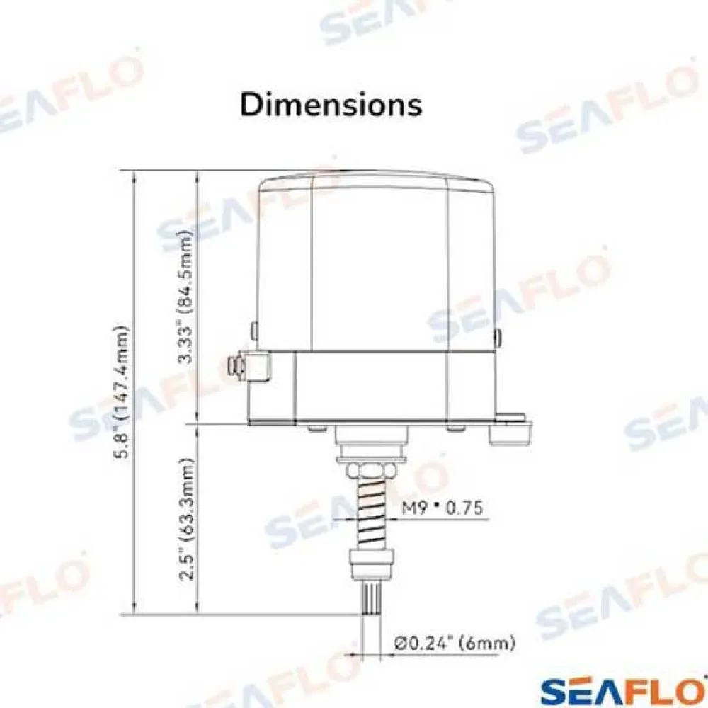 Купить Seaflo sfwm2056401 мотор стеклоочистителя 5NM 64 mm 24V Grey 25x20x15 7ft.ru в интернет магазине Семь Футов
