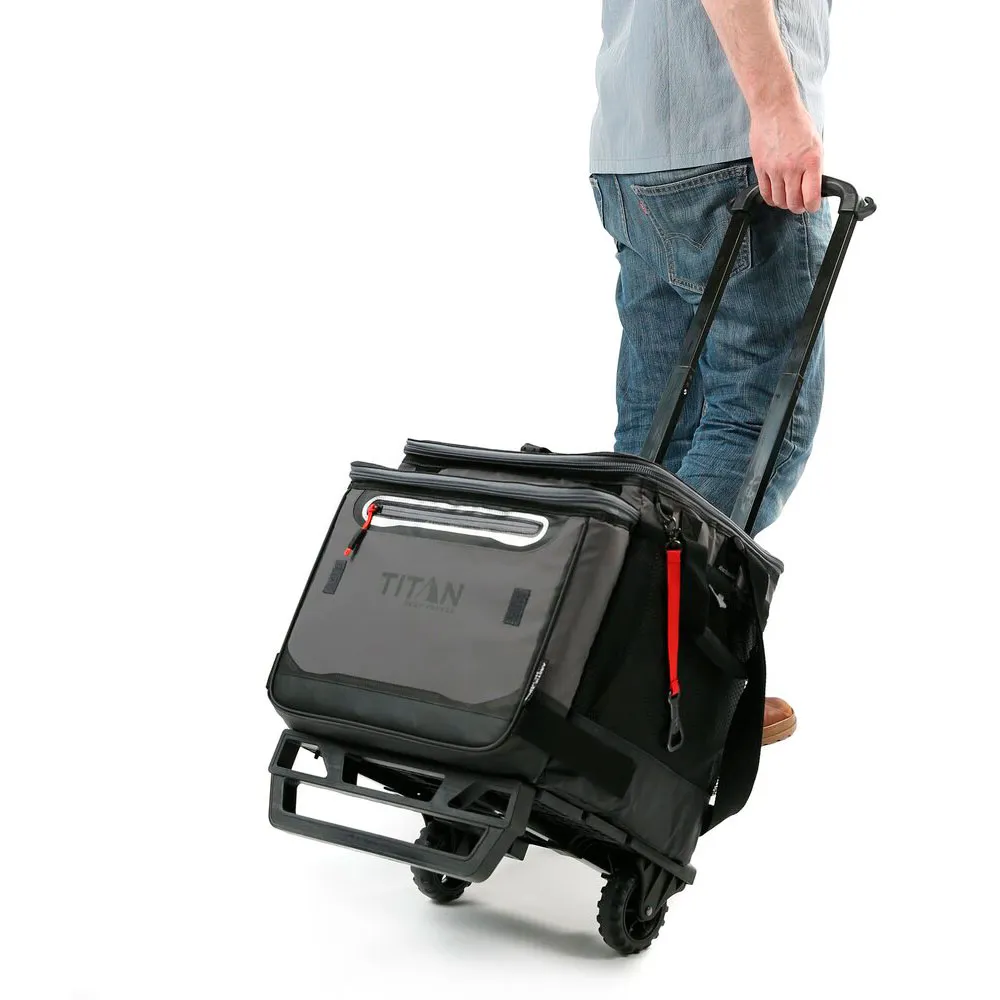 Купить Titan TI521602500E Мягкая сумка-холодильник на колесах Artic Zone 38L Grey / Black 7ft.ru в интернет магазине Семь Футов