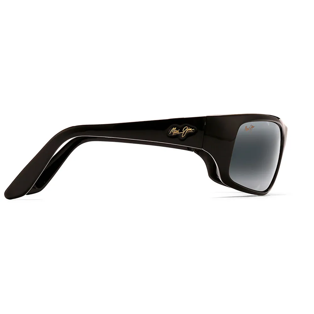 Купить Maui jim 202-02-os поляризованные солнцезащитные очки Peahi Gloss Black 20x10x10 Neutral Grey/CAT3 7ft.ru в интернет магазине Семь Футов
