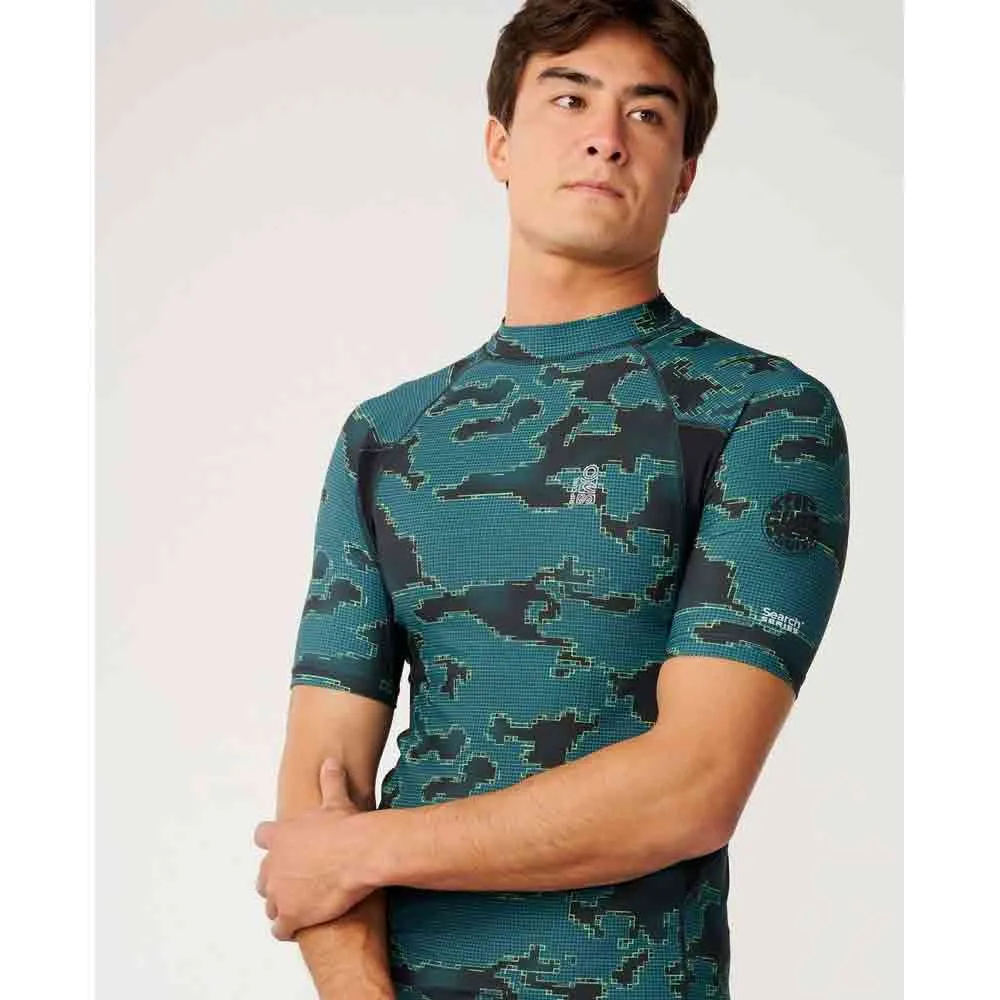 Купить Rip curl 18emrv_0076_xl Rash guard с коротким рукавом S-Series UPF Perf Blue Green 30x25x2 7ft.ru в интернет магазине Семь Футов