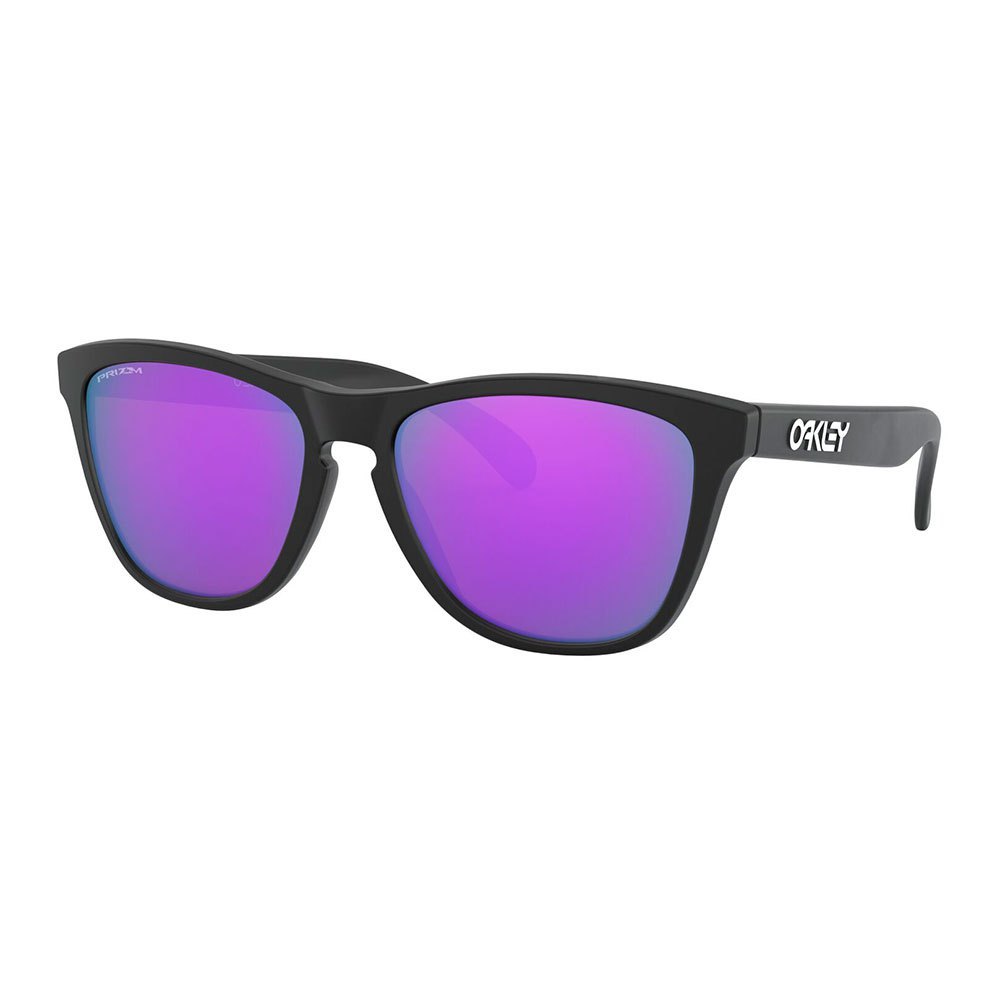 Купить Oakley OO9013-H655 Frogskins Prizm Солнцезащитные Очки Matte Black Prizm Violet Iridium/CAT3 7ft.ru в интернет магазине Семь Футов