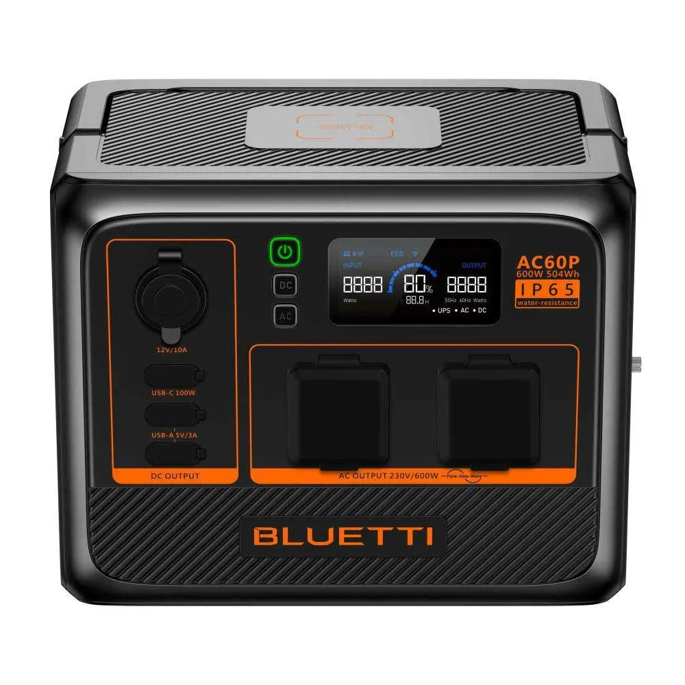 Купить Bluetti bl001 Генератор 504Wh IP65 600W Black 30x22x25 7ft.ru в интернет магазине Семь Футов