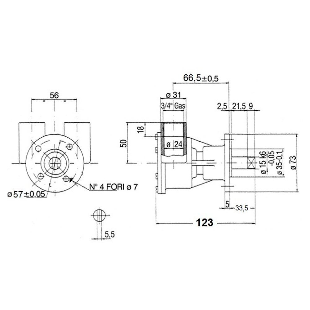 Купить Ancor 1600143 ST143 21-56lt/min 3/4´´ Самовсасывающий насос  Bronze 7ft.ru в интернет магазине Семь Футов