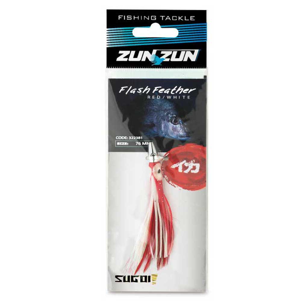 Купить ZunZun 322381 Flash Мягкая Приманка Для Троллинга Красный Red / White 7ft.ru в интернет магазине Семь Футов