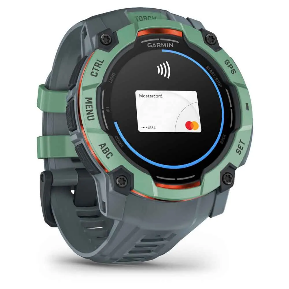 Купить Garmin 010-03020-01 Часы Instinct 3 50 mm Amoled Зеленый  Green / Grey 7ft.ru в интернет магазине Семь Футов