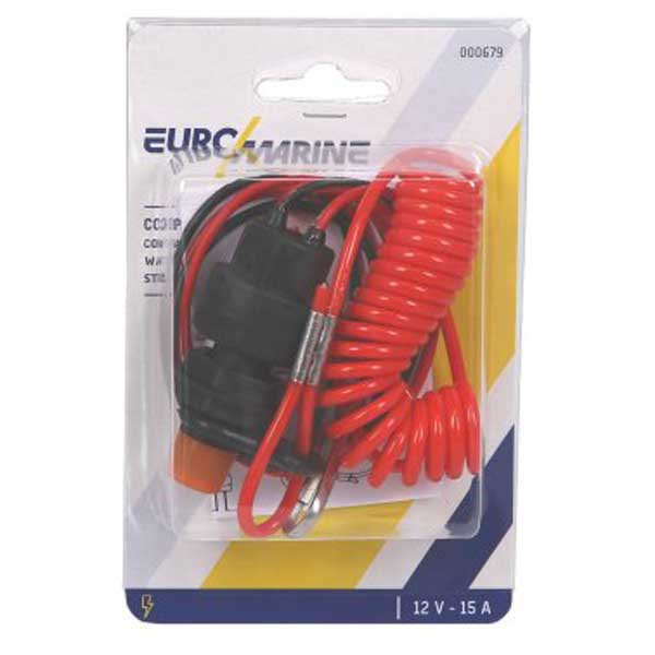 Купить Euromarine 000679 Cable Зажимной автоматический выключатель Red / Black 7ft.ru в интернет магазине Семь Футов