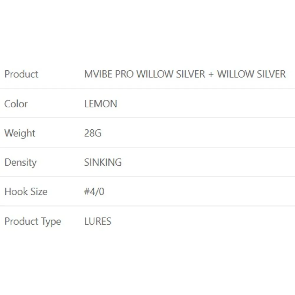 Купить Westin P248-1104-028-UNIT Spinnerbait Mvibe Pro Willow Silver Willow Silver 4/0 28g Желтый Lemon 7ft.ru в интернет магазине Семь Футов