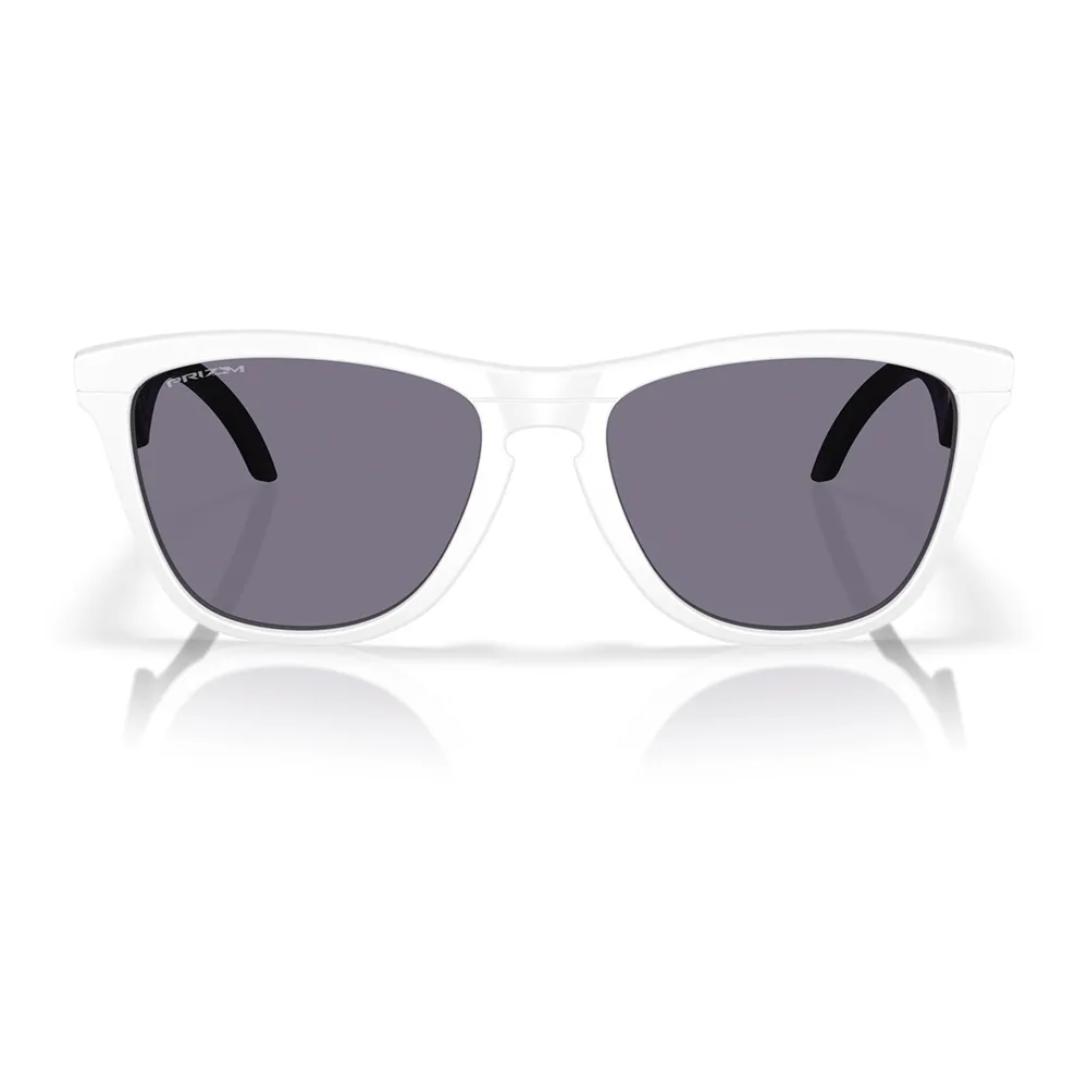 Купить Oakley OO9289-0855-55 Солнцезащитные очки Frogskins hybrid Бесцветный Matte White Prizm Grey/CAT3 7ft.ru в интернет магазине Семь Футов
