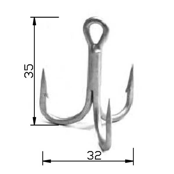 Купить Blue crab BLUECRABTREBLE3/0 Тройной Крючок 8 единицы  3/0 7ft.ru в интернет магазине Семь Футов