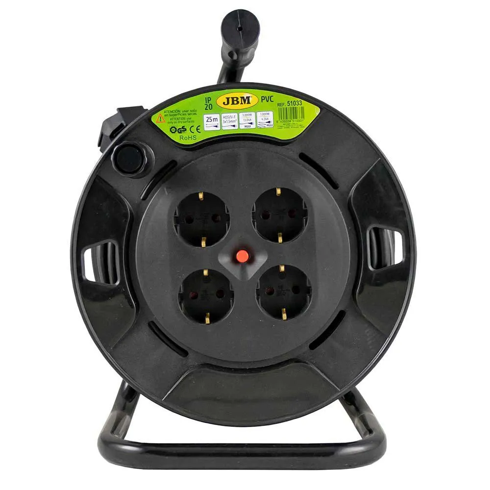 Купить JBM 51033 Катушка электрического кабеля 25 m Серебристый Black  Techinn 7ft.ru в интернет магазине Семь Футов