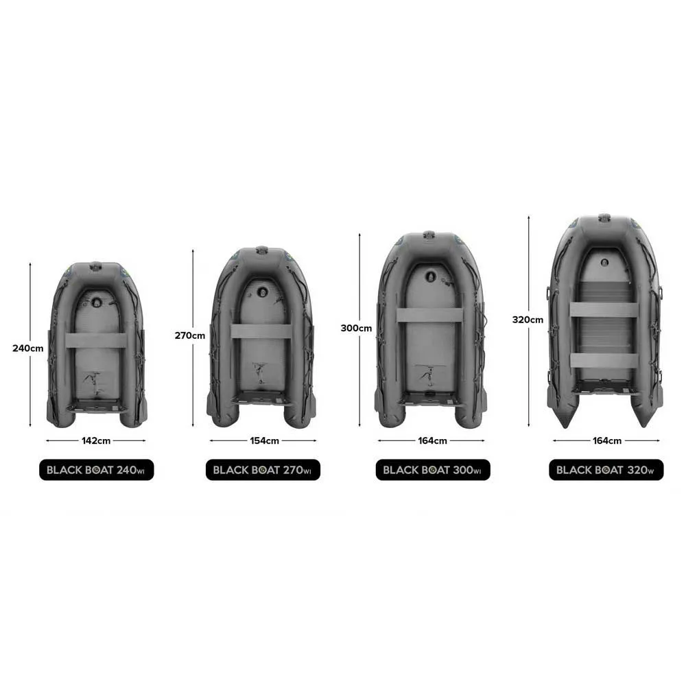 Купить Carp spirit 34CSACS780025 Надувная лодка Black Boat 300WI Серый Black 4 Places 7ft.ru в интернет магазине Семь Футов