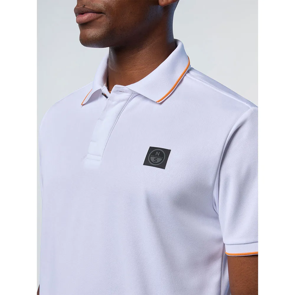 Купить North sails 692482-0101-XXL Поло с короткими рукавами Logo 692482 Белая White 2XL 7ft.ru в интернет магазине Семь Футов