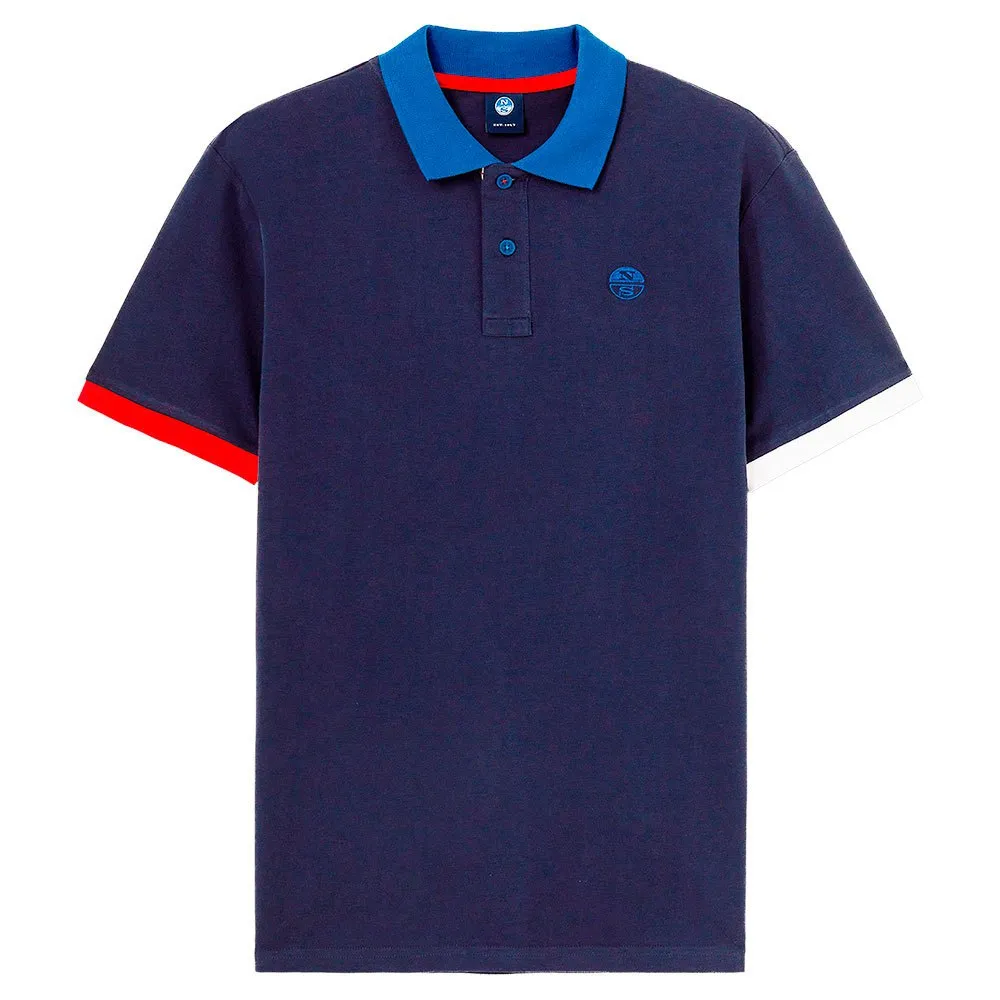 Купить North sails 692356-0802-6 Поло с короткими рукавами 692356 Logo Голубой Navy Blue 2XL 7ft.ru в интернет магазине Семь Футов