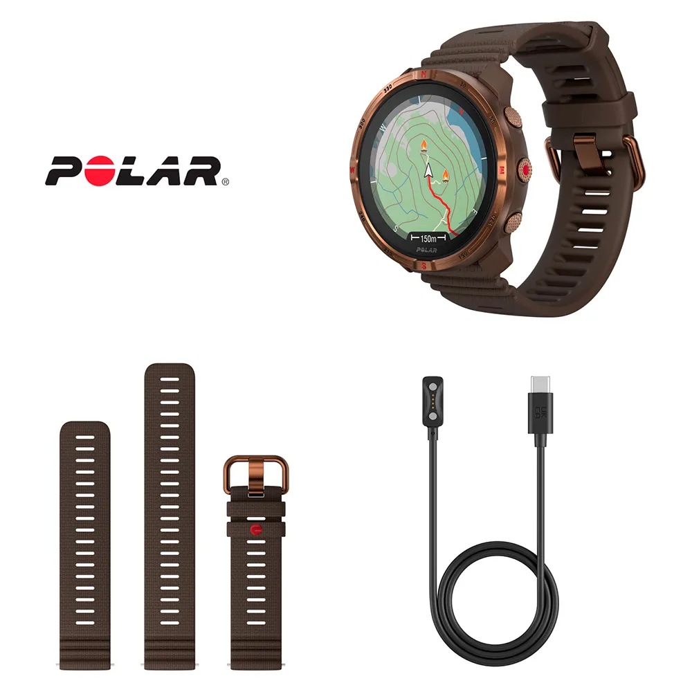 Купить Polar 900115135 Часы Grit X2 Brown 12x12x10 S-L 7ft.ru в интернет магазине Семь Футов