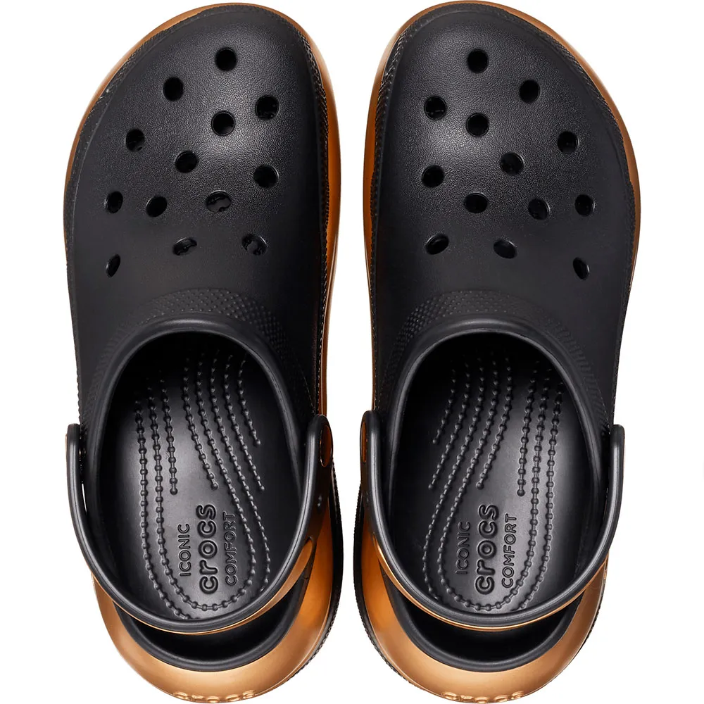 Купить Crocs 210368-072-m7w9 Деревянные башмаки Mega Crush Metallic Black / Gold 35x25x15 EU 39 7ft.ru в интернет магазине Семь Футов