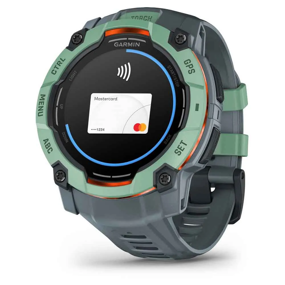 Купить Garmin 010-03020-01 Часы Instinct 3 50 mm Amoled Зеленый  Green / Grey 7ft.ru в интернет магазине Семь Футов