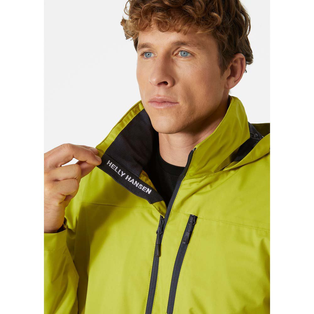 Купить Helly hansen 33874_452-L Куртка Crew Midlayer Желтый  Bright Moss L 7ft.ru в интернет магазине Семь Футов