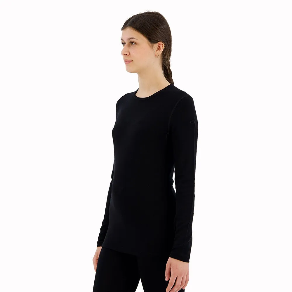 Купить Icebreaker 104387001xl Базовый слой с длинным рукавом 260 Tech Crew Merino Black 30x25x3 7ft.ru в интернет магазине Семь Футов
