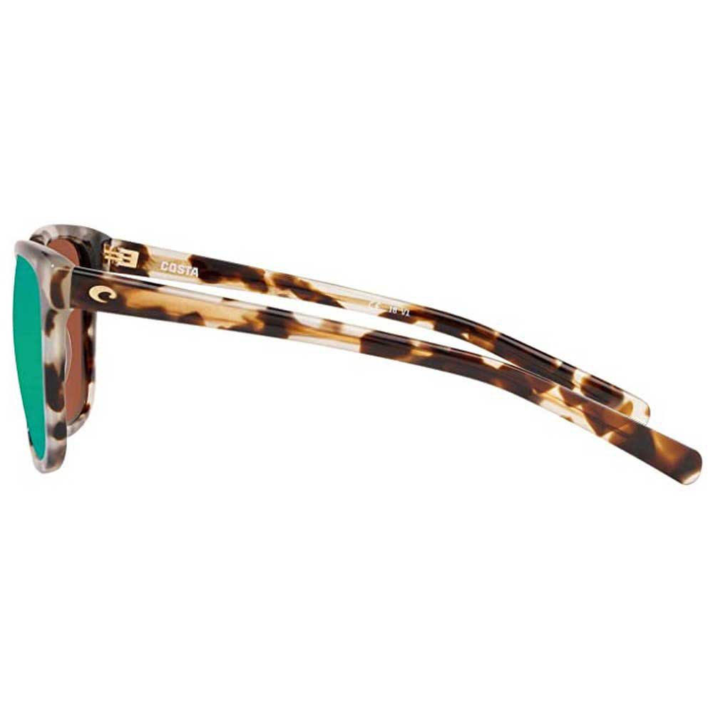 Купить Costa 06S2009-20091057 Зеркальные поляризованные солнцезащитные очки May Shiny Tiger Cowrie Green Mirror 580G/CAT2 7ft.ru в интернет магазине Семь Футов