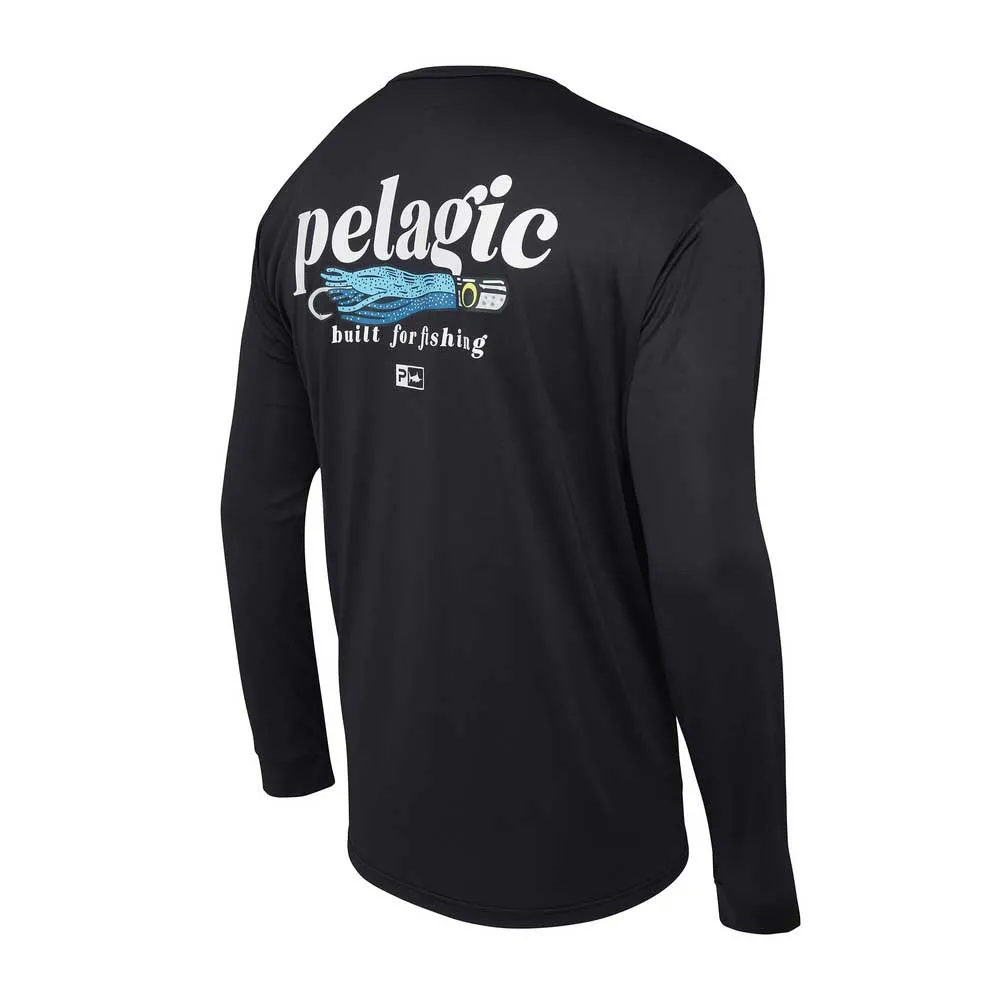 Купить Pelagic 1015243000-BLK-XXL Футболка с длинным рукавом с защитой от ультрафиолета Aquatek Built For Trollin Black 2XL 7ft.ru в интернет магазине Семь Футов
