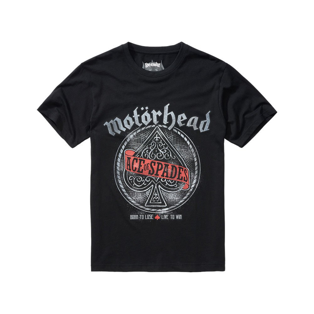 Купить Brandit 61013-2-S Футболка с коротким рукавом Motörhead Ace Of Spade Черный Black S 7ft.ru в интернет магазине Семь Футов