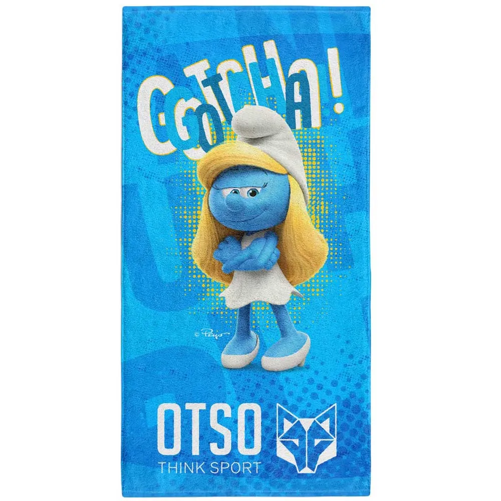 Купить Otso T15075-SMURFYOU24-USZ Полотенце из микрофибры Smurf We Smurf You! Multicolour 7ft.ru в интернет магазине Семь Футов