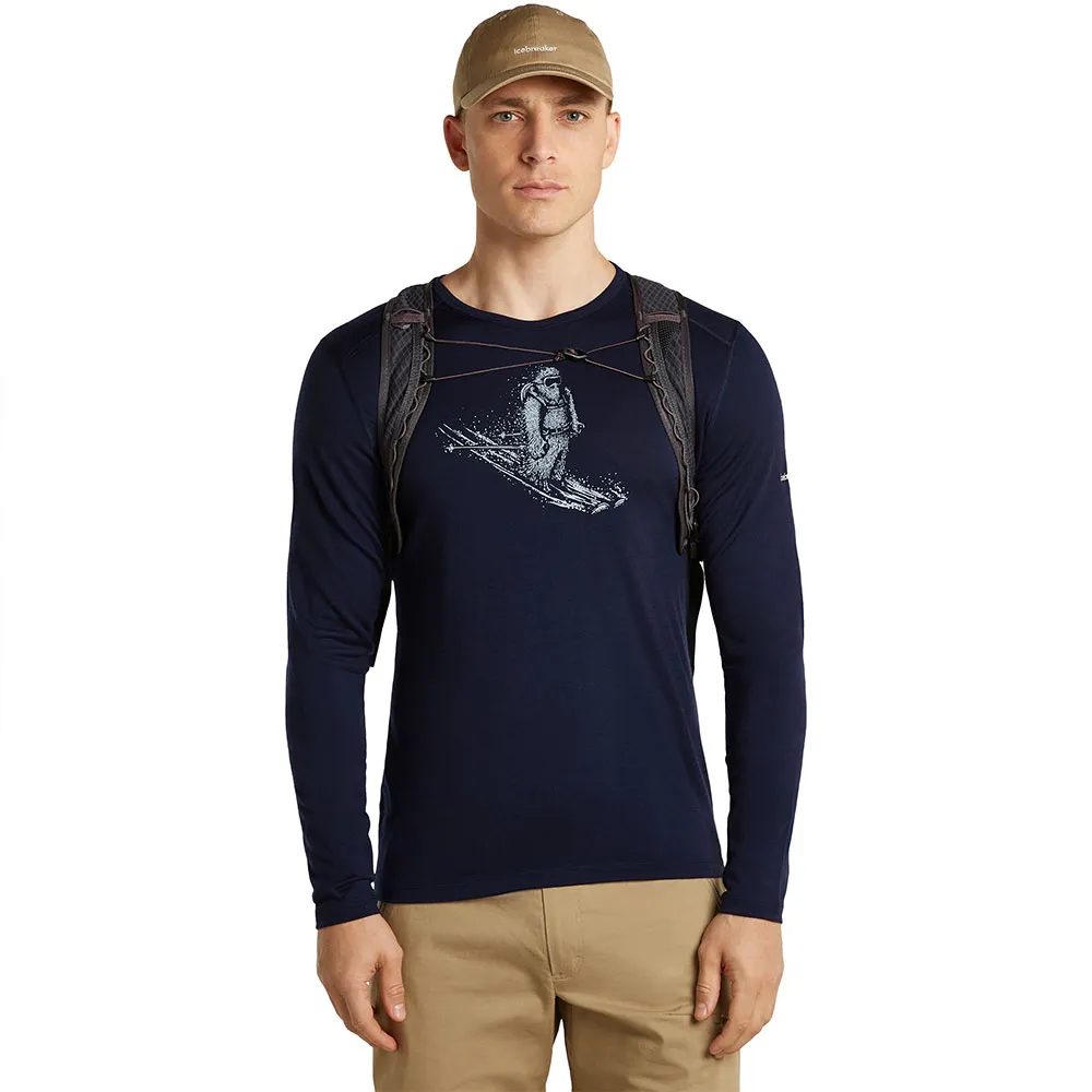 Купить Icebreaker 0a57iuib401xl Базовый слой с длинным рукавом 200 Oasis Skiing Yeti Midnight Navy 30x25x2 7ft.ru в интернет магазине Семь Футов