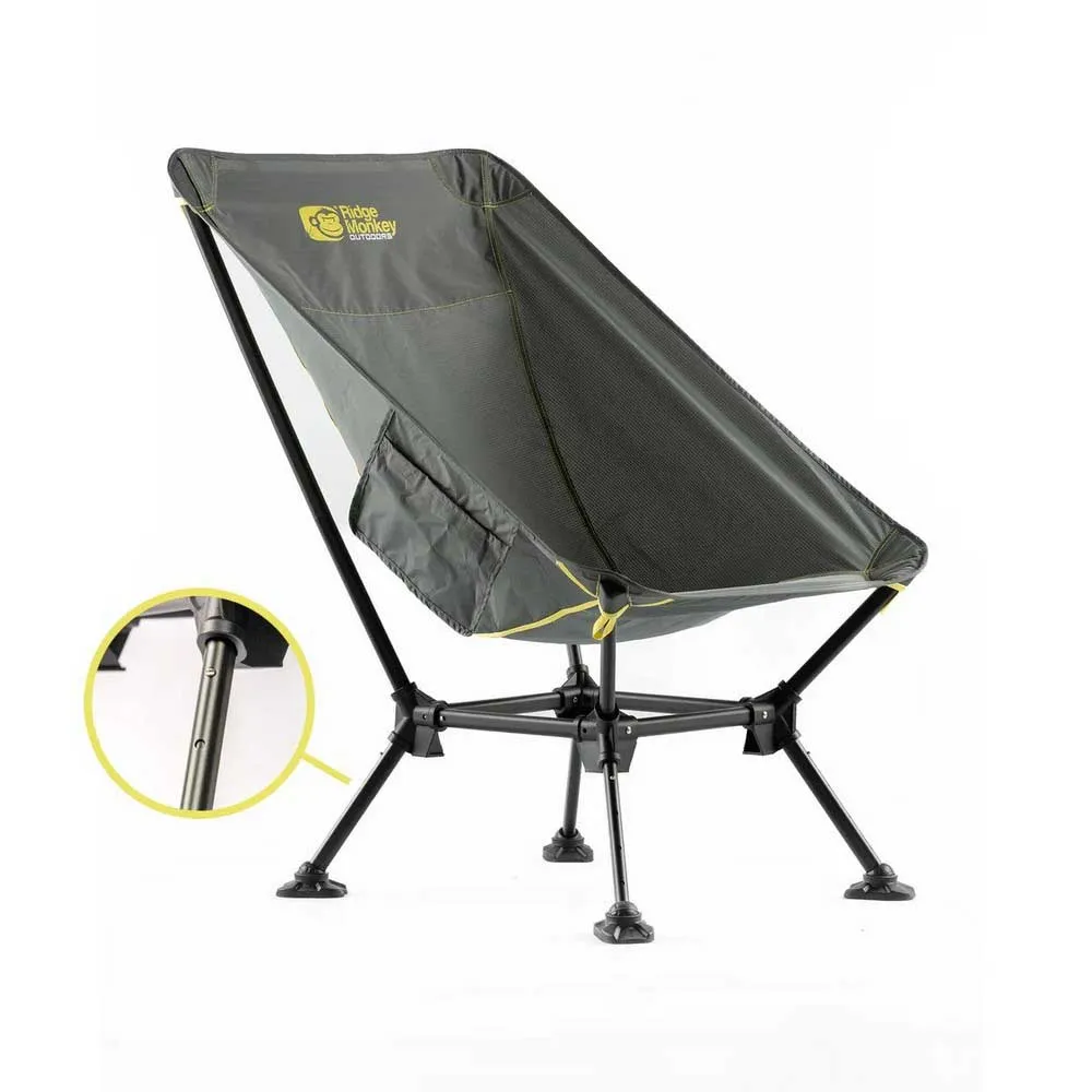 Купить Ridgemonkey out103-jet стул Alta High Dark Grey 40x20x20 81-110 x 65 x 94 cm 7ft.ru в интернет магазине Семь Футов