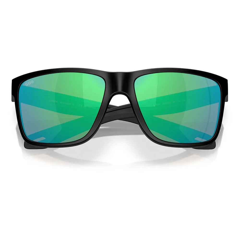 Купить Costa 06S9120-91200258 поляризованные солнцезащитные очки Broadbill ii Matte Black 04 Green Mirror 580G/CAT3 7ft.ru в интернет магазине Семь Футов